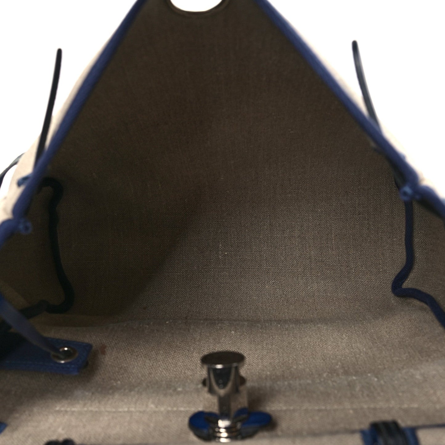 Military Toile Vache Hunter Herbag Zip Retourne 31 PM Bleu De France Ecru