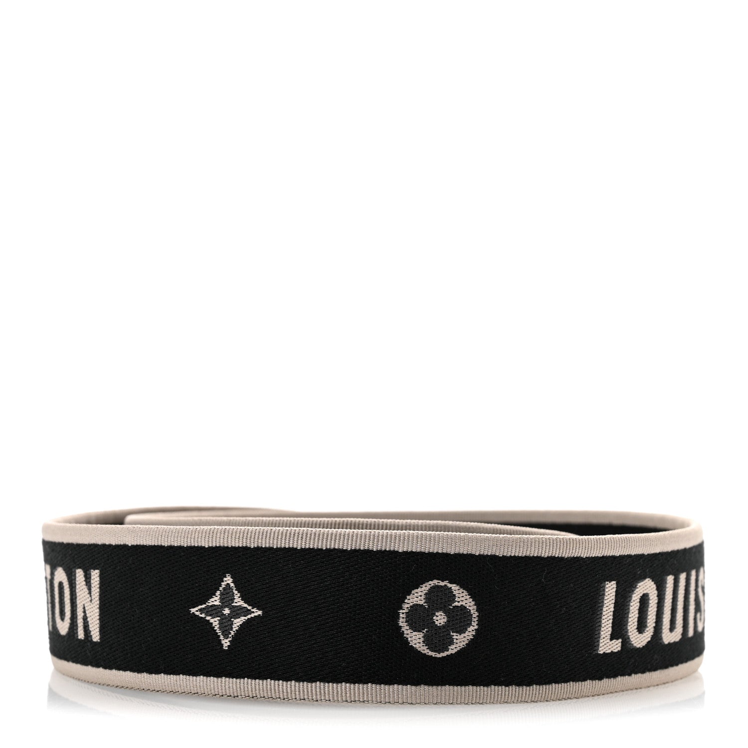 Louis Vuitton Jacquard Diane Shoulder Strap Black Ivory 2 of 6