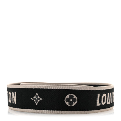 Louis Vuitton Jacquard Diane Shoulder Strap Black Ivory 2 of 6