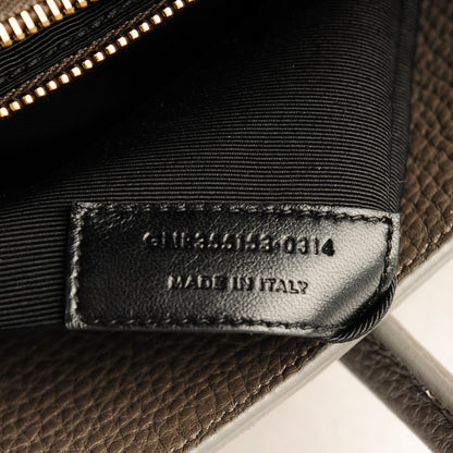 Saint Laurent Grained Calfskin Small Sac de Jour Carryall Earth 6 of 7
