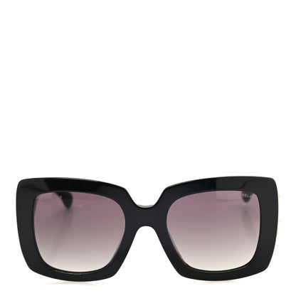 Chanel Acetate Calfskin Square Sunglasses 5474-Q-A Black 2 of 8