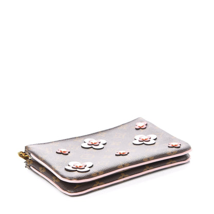 Louis Vuitton Monogram Blooming Flowers Double Zip Pochette 3 of 9