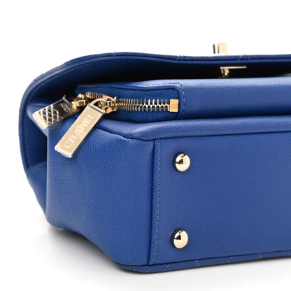 Chanel Caviar Quilted Small Business Affinity Flap Dark Blue 9 of 10