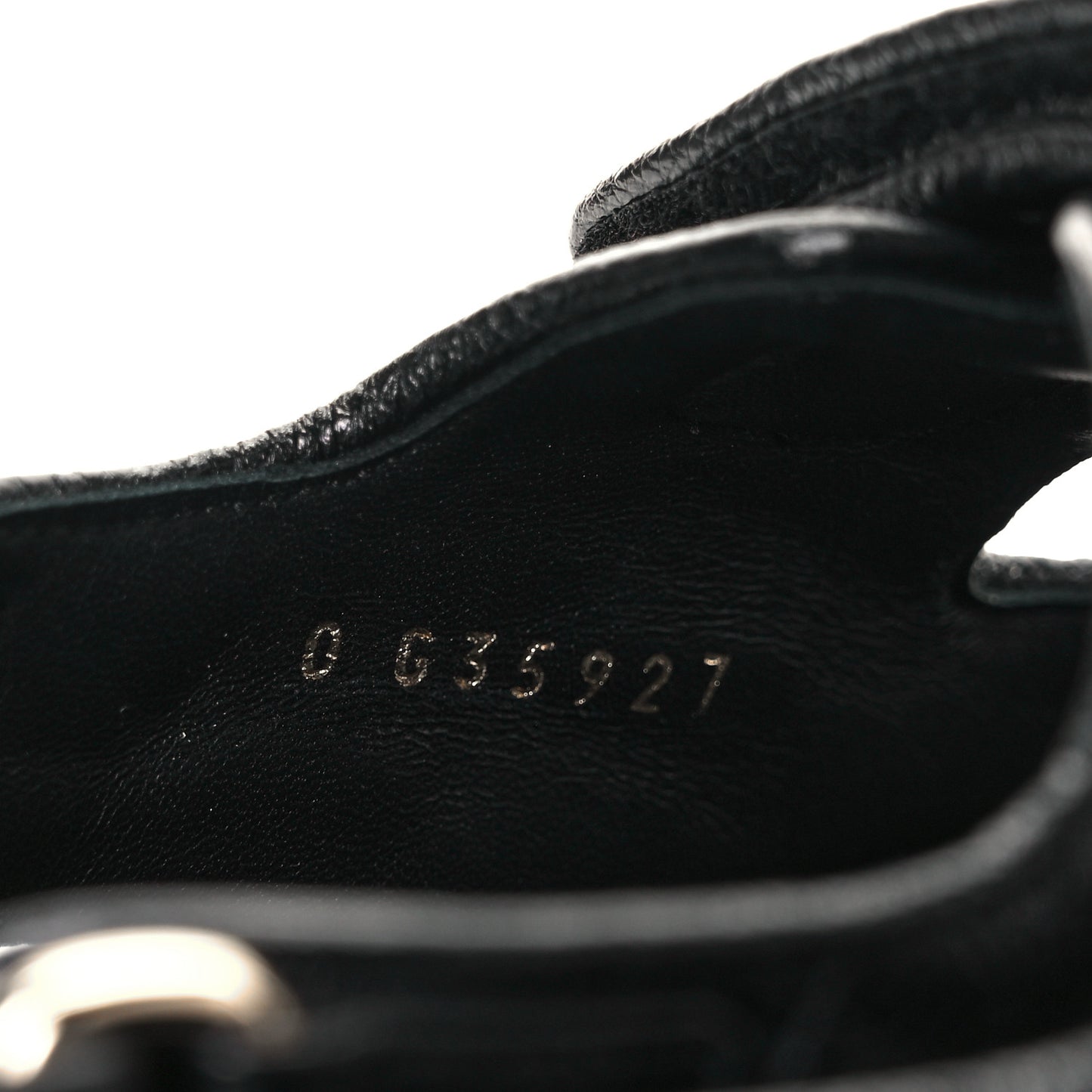 Grained Calfskin Velcro Dad Sandals 36 Black
