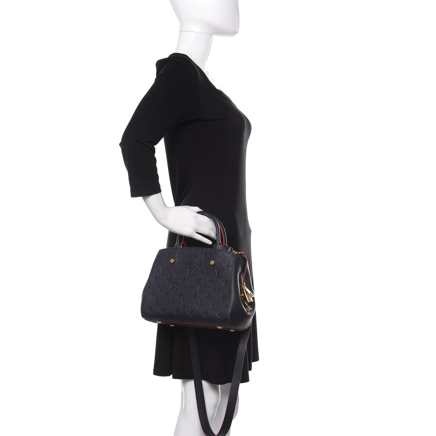 Louis Vuitton Empreinte Montaigne BB Marine Rouge 3 of 9