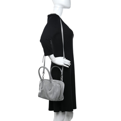 Prada Soft Calf Small Inside Tote Granito Acquamarina 2 of 9