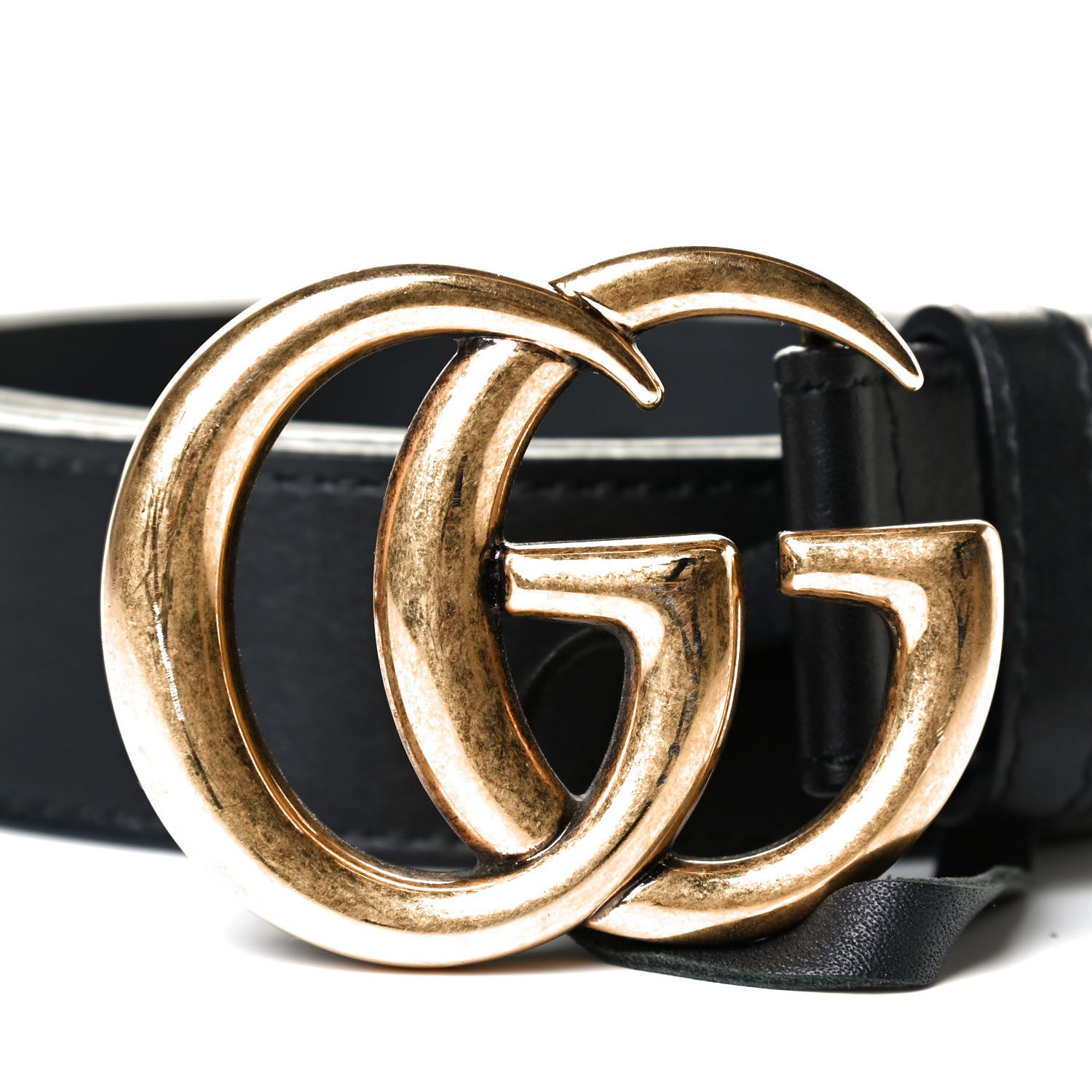 Gucci Calfskin Double G 30mm Belt 95 38 Black 3 of 4