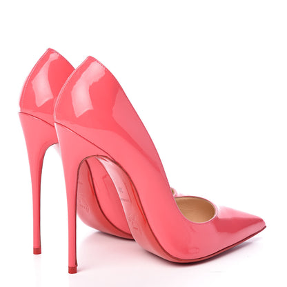 Christian Louboutin Patent So Kate 120 Pumps 38 Begonia 4 of 15