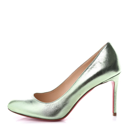 Christian Louboutin Metallizzato Nappa Fifi 80 Pumps 38 Verde 1 of 12