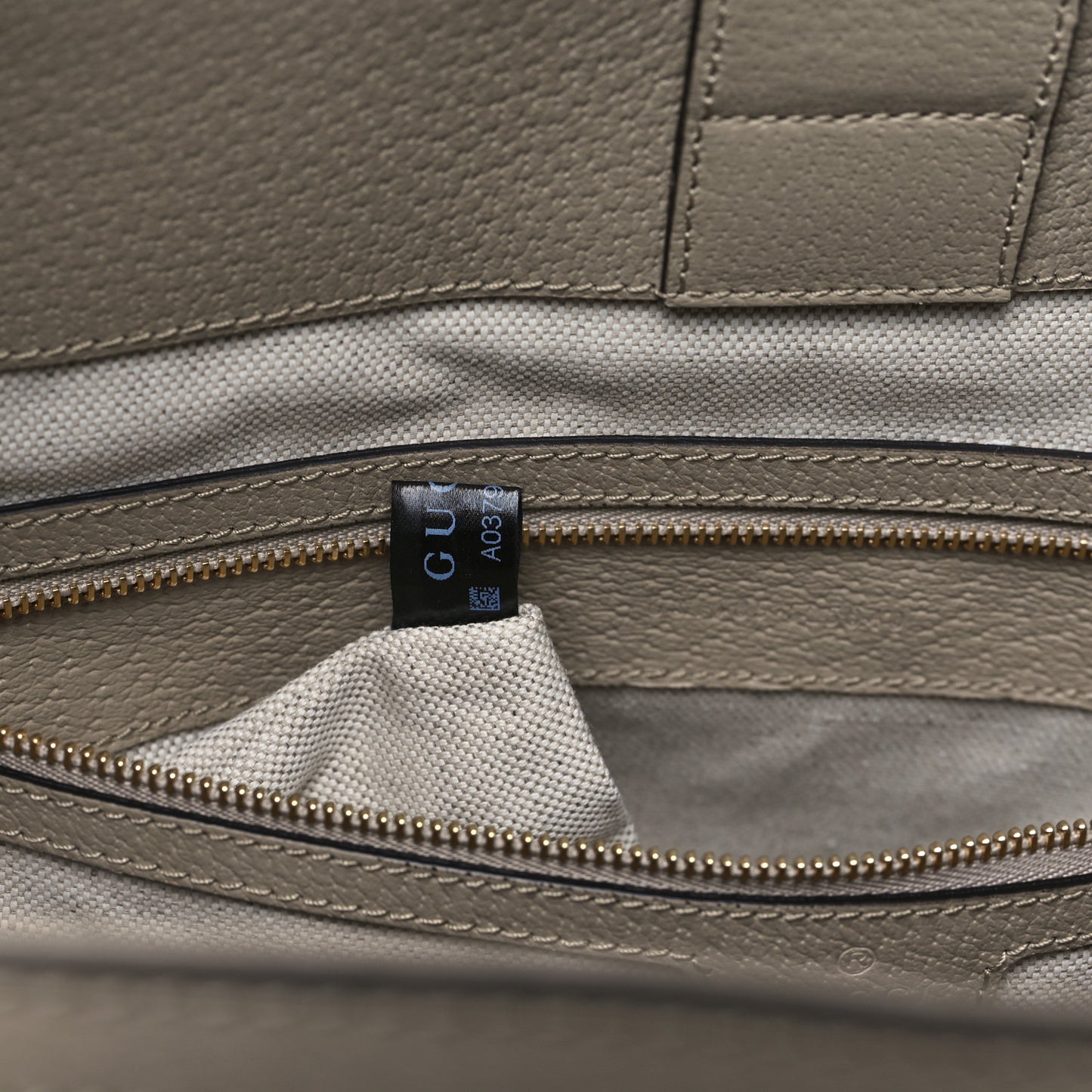 GG Supreme Monogram Textured Dollar Calfskin Web Medium Ophidia Shopping Tote Beige Mystic White Oatmeal