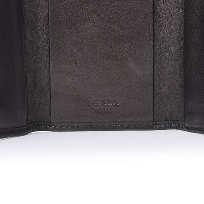 Prada Nappa Gaufre 6 Key Holder Black 6 of 10
