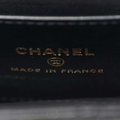 Chanel Shiny Aged Calfskin Quilted Mini Nano Kelly Shopper Black 6 of 11