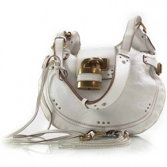 Chloe Leather Paddington Hobo Blanc 1 of 13