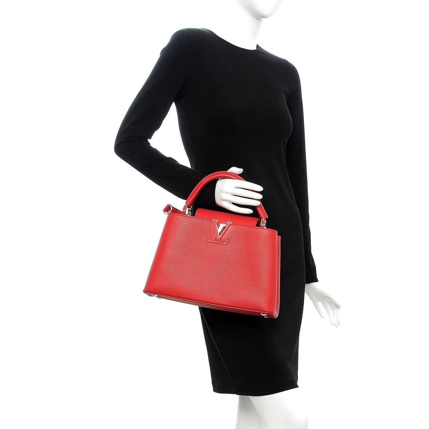 Taurillon Capucines PM Rubis