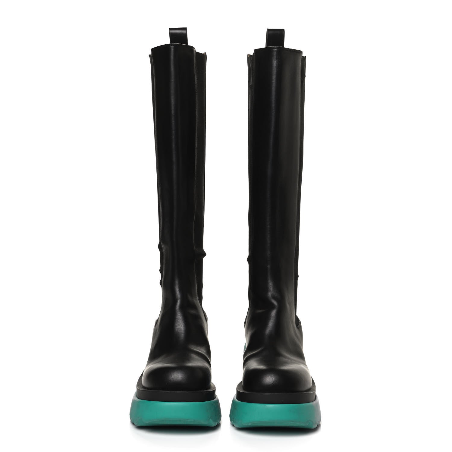 Bottega Veneta Calfskin The Flash High Chelsea Boots 38 Black Neptune 2 of 14