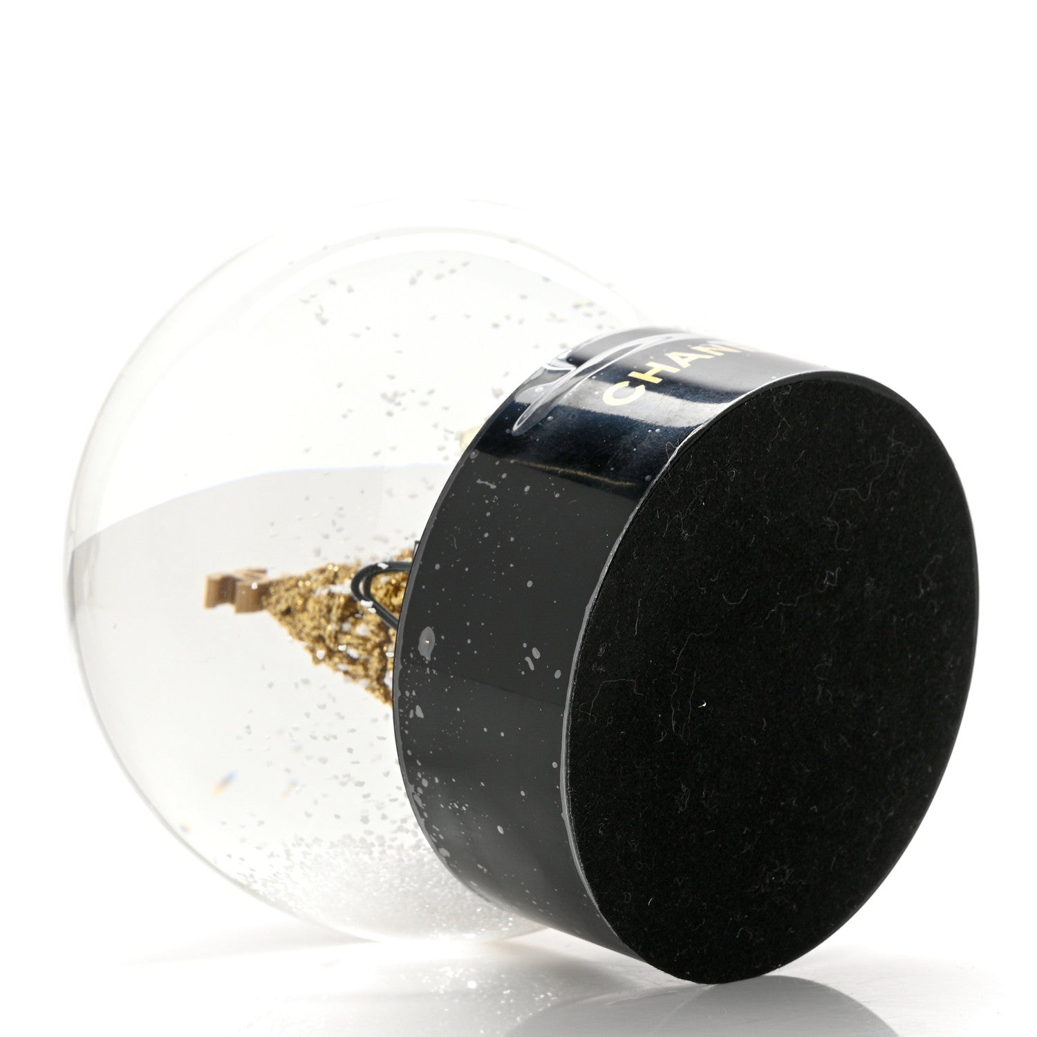 Chanel Glass Christmas Tree Shopping Bag Snow Globe 5 of 6