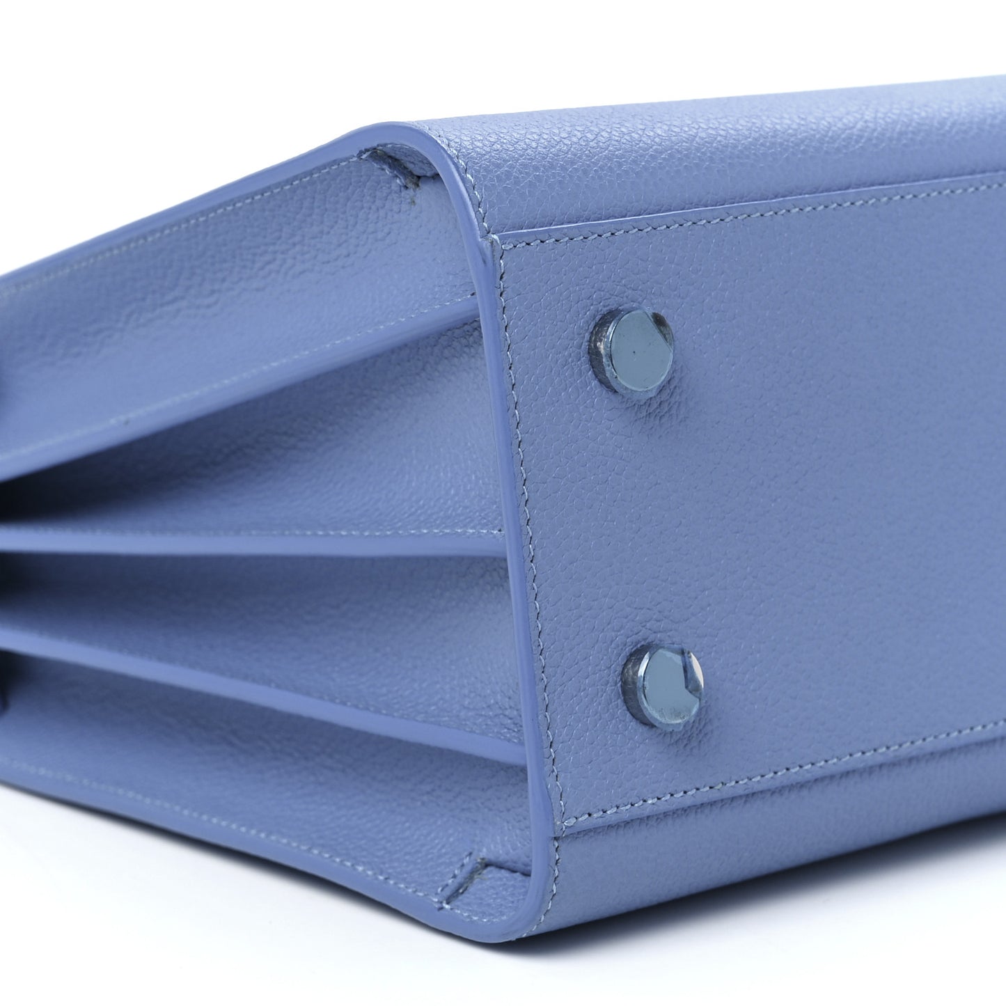 Grained Calfskin Small Sac De Jour Light Blue