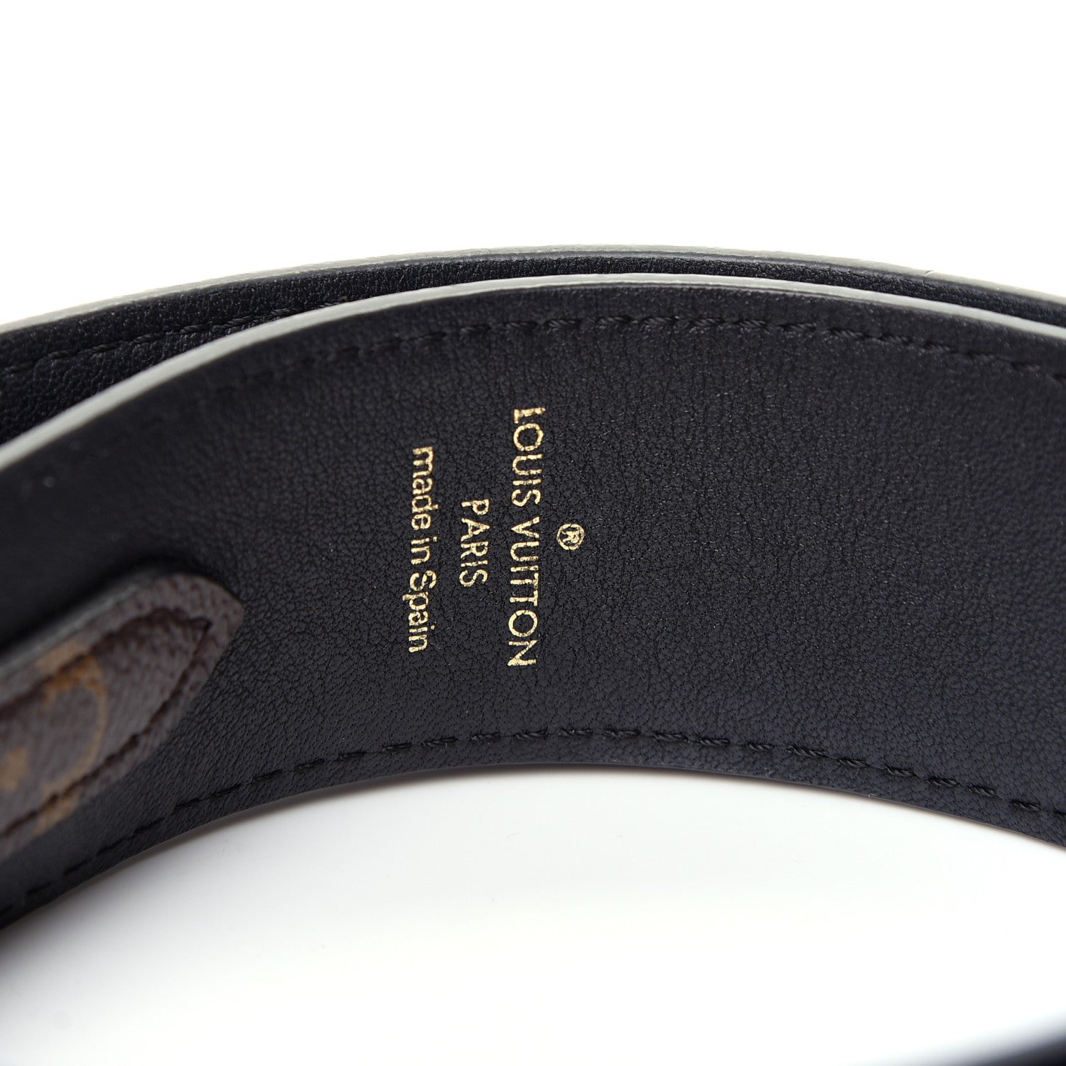 Louis Vuitton Monogram Bandouliere Shoulder Strap Black 3 of 3