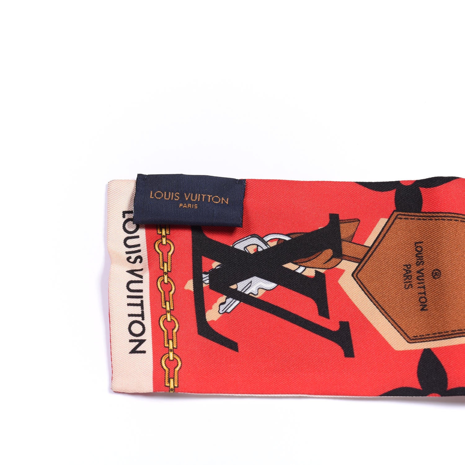 Louis Vuitton Silk Monogram Tribute To Bandeau Red 3 of 3