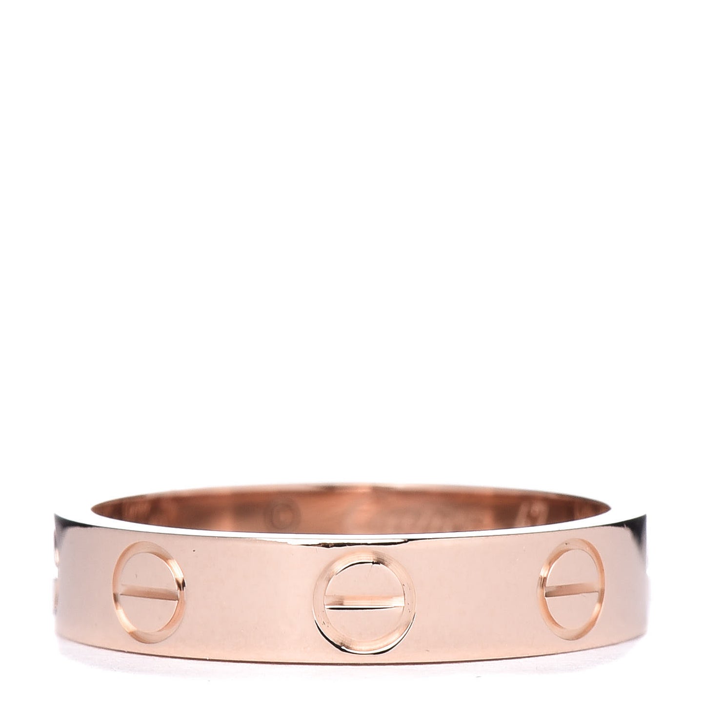18K Pink Gold 3.5mm LOVE Wedding Band Ring 47 4