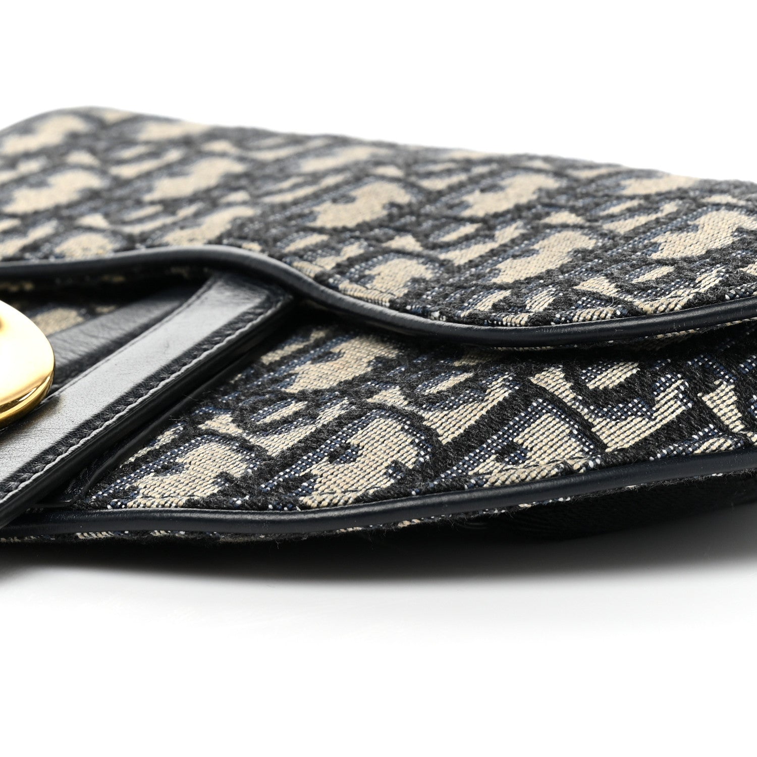 Christian Dior Oblique Saddle Belt Pouch Blue 7 of 8