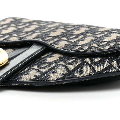 Christian Dior Oblique Saddle Belt Pouch Blue 7 of 8