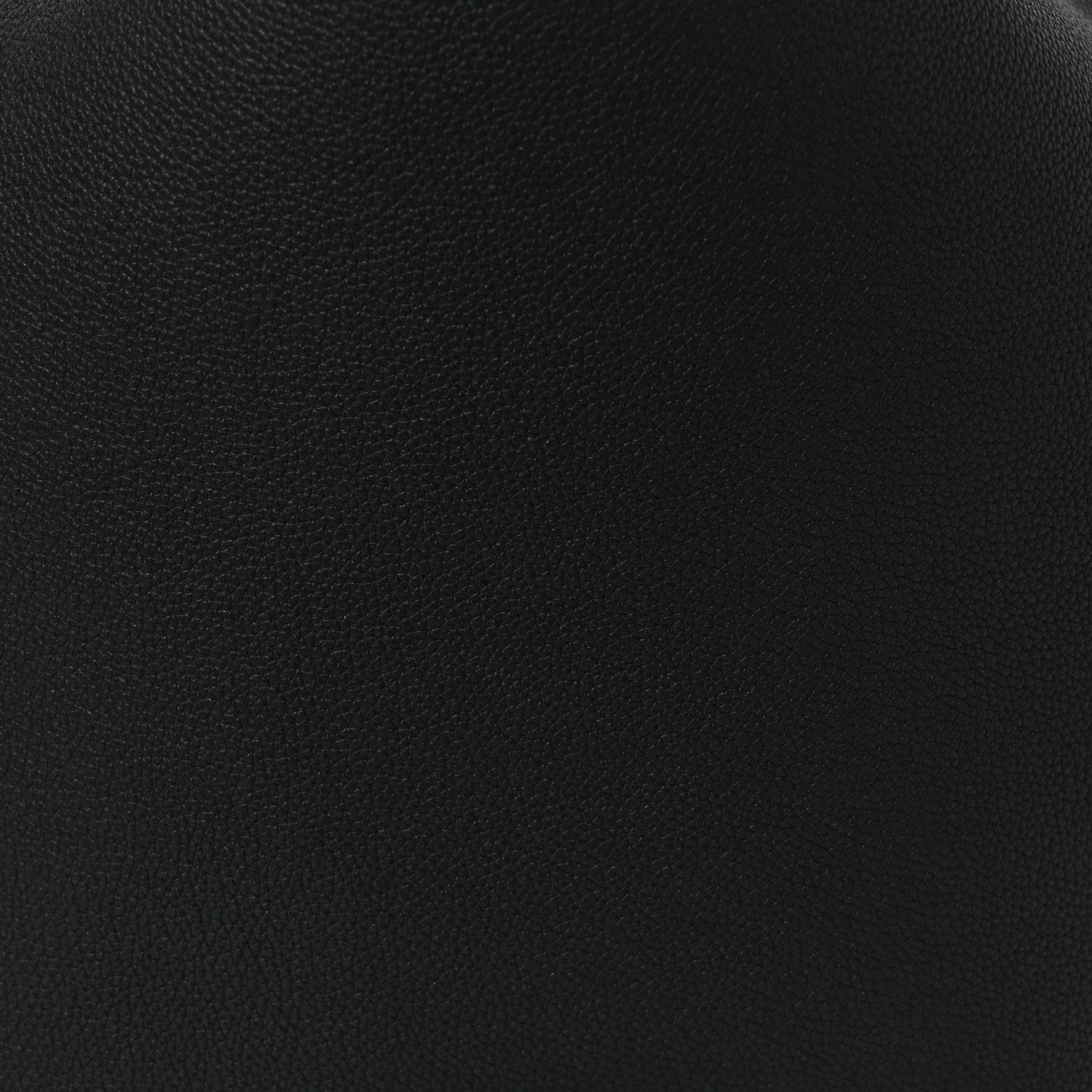 Khaite Pebbled Sport Calfskin Medium Lotus Tote Black 14 of 23