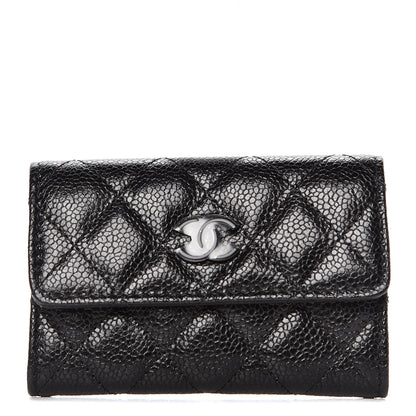 Chanel Caviar Quilted Flap Card Holder So Black 1 of 9