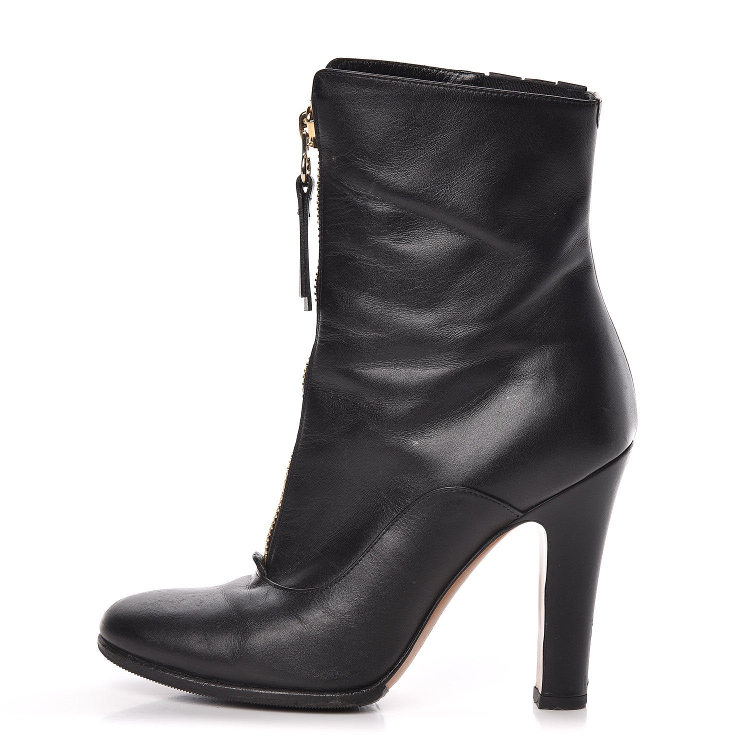 Valentino Garavani Calfskin Rebelle Boots 37 Black 1 of 12
