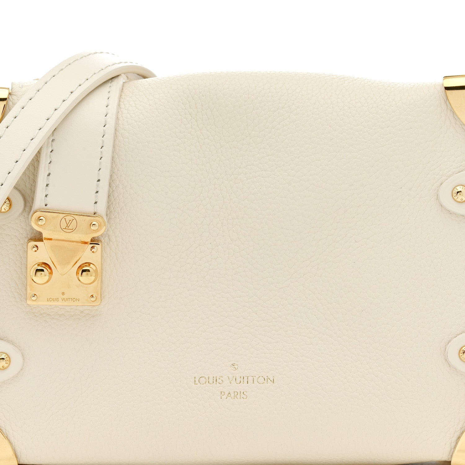 Louis Vuitton Calfskin Side Trunk PM Chalk 13 of 19
