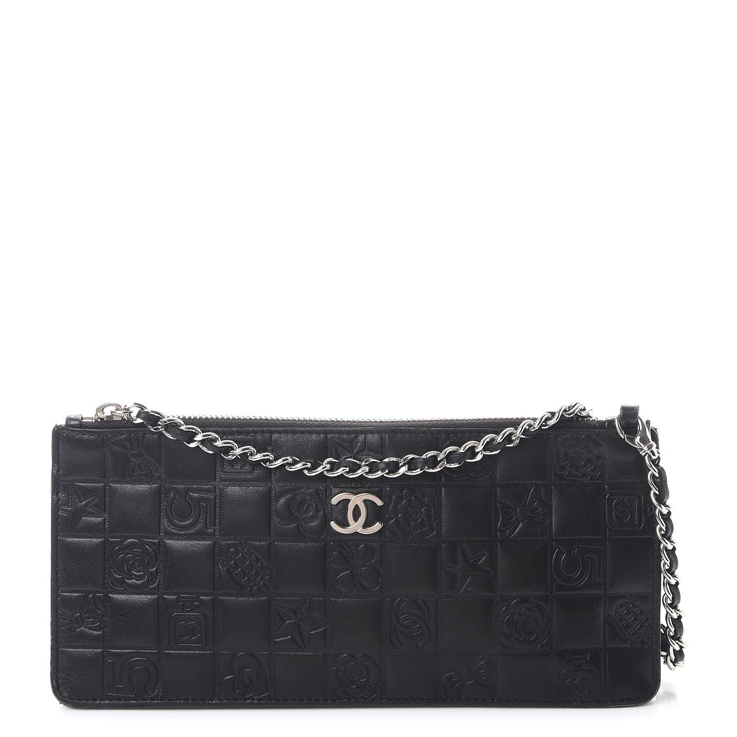 Chanel Lambskin Precious Symbols Pochette Black 1 of 9