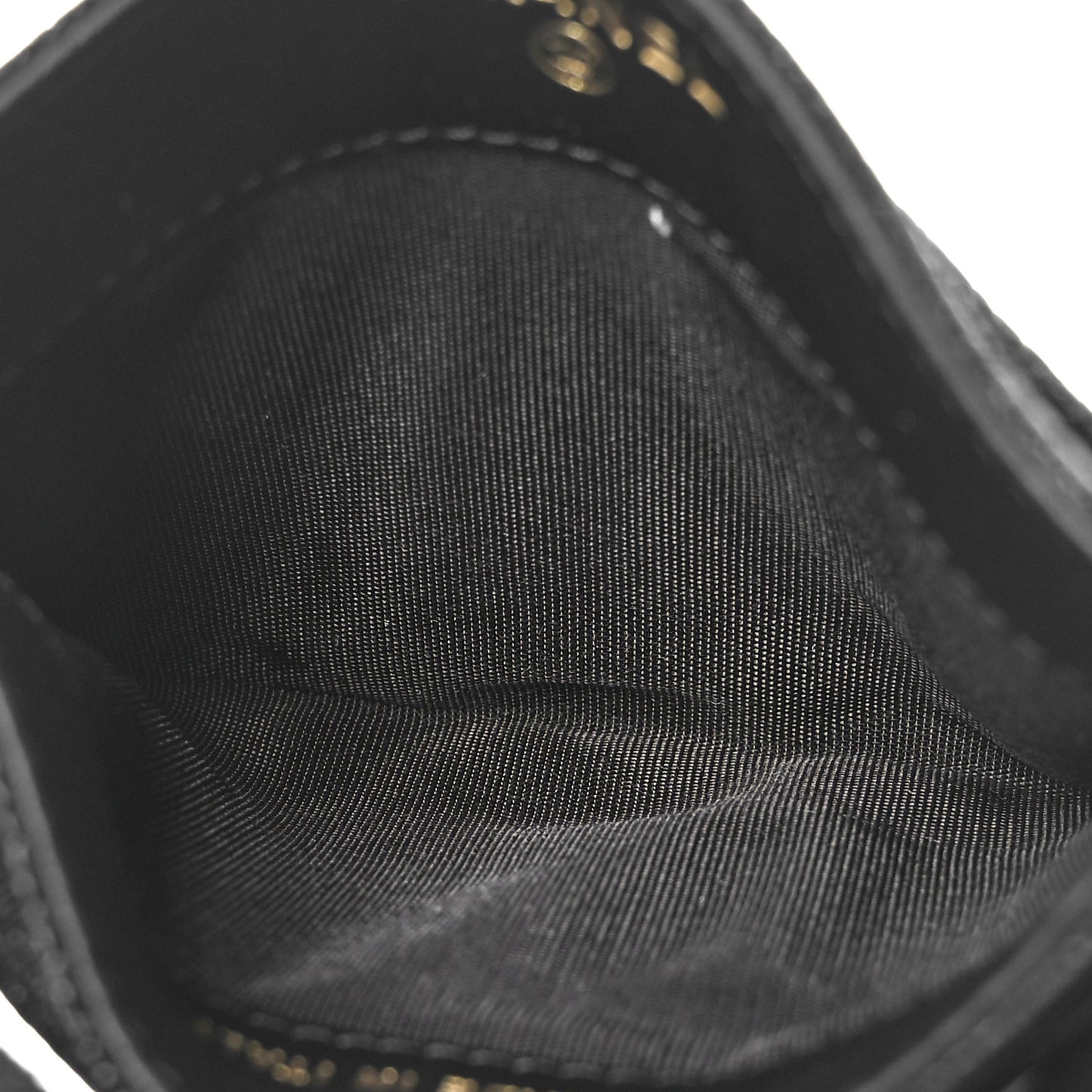 Caviar Quilted Boy Card Holder Black