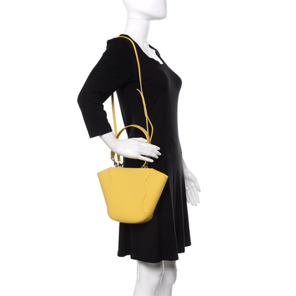 Mansur Gavriel Calfskin Mini Ocean Tote Sun 2 of 8