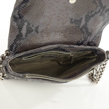 Marc Jacobs Python Embossed Stardust The Large Single Flap Grey 5 of 9