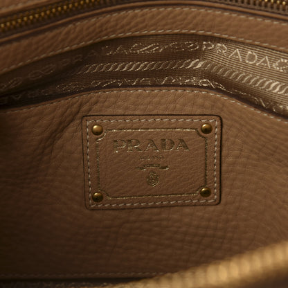 Prada Vitello Daino Large Double Zip Tote Sughero 5 of 10