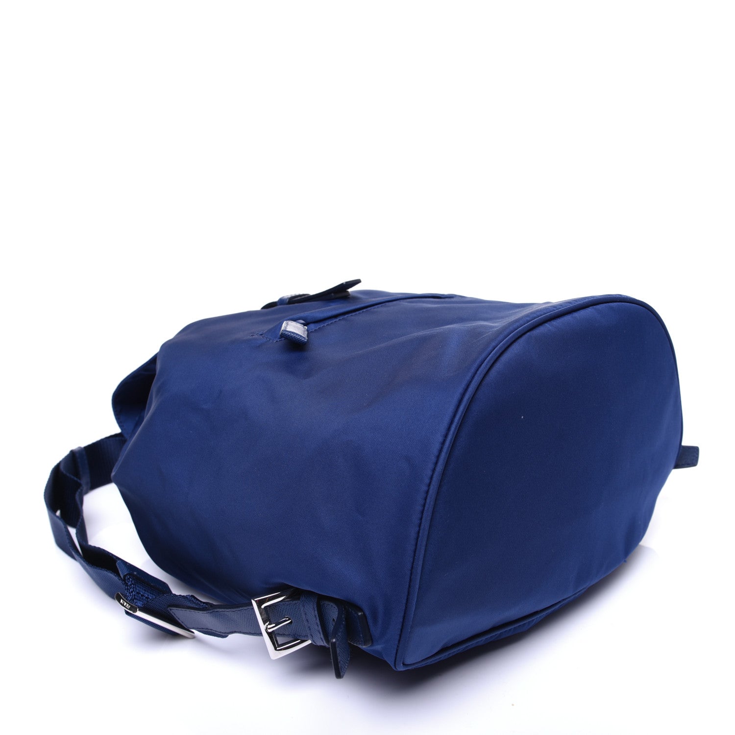 Prada Tessuto Nylon Saffiano Vela Medium Backpack Baltico 3 of 11