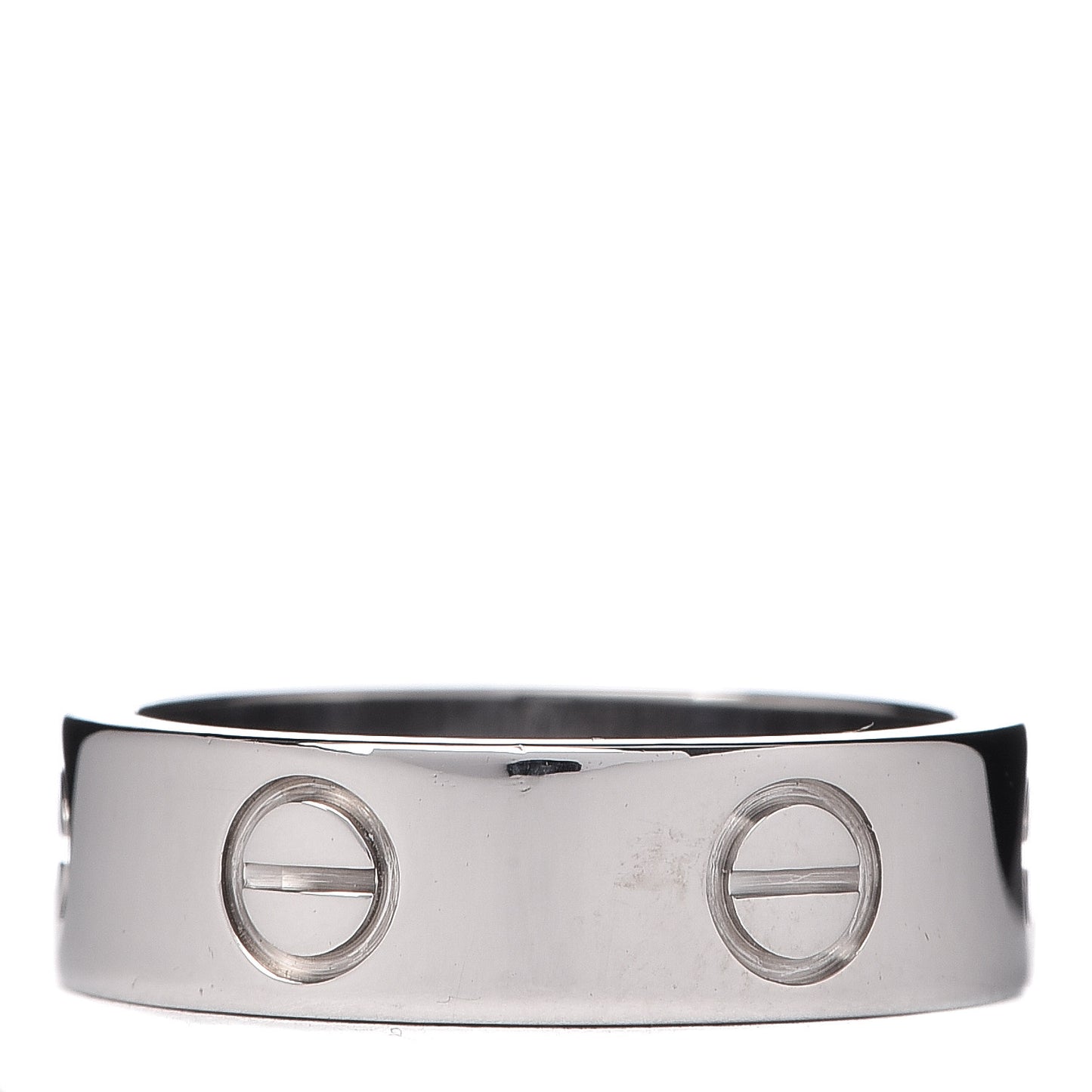 18K White Gold 5.5mm LOVE Ring 51 5.75