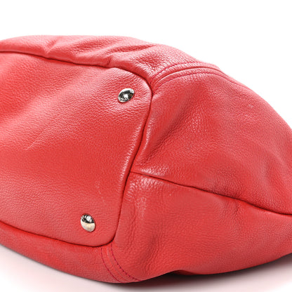 Prada Vitello Phenix Hobo Rosso 10 of 11