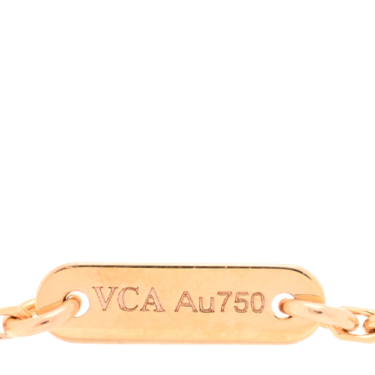 Van Cleef & Arpels 18K Rose Gold Carnelian Sweet Alhambra Bracelet 4 of 4