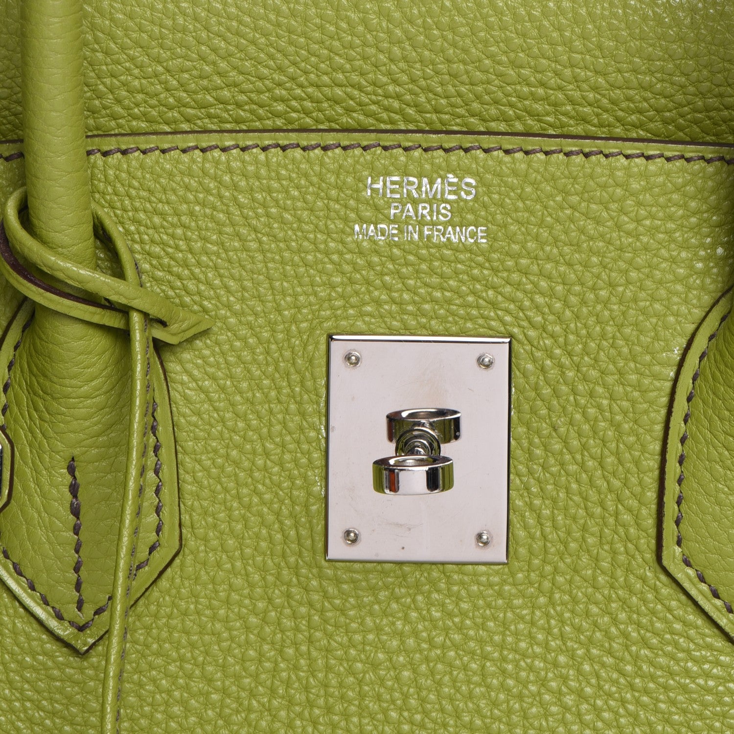 Hermes Togo Birkin 35 Vert Anis 17 of 28