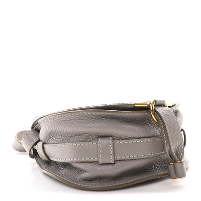 Chloe Grained Calfskin Small Marcie Saddle Bag Cashmere Grey 4 of 10