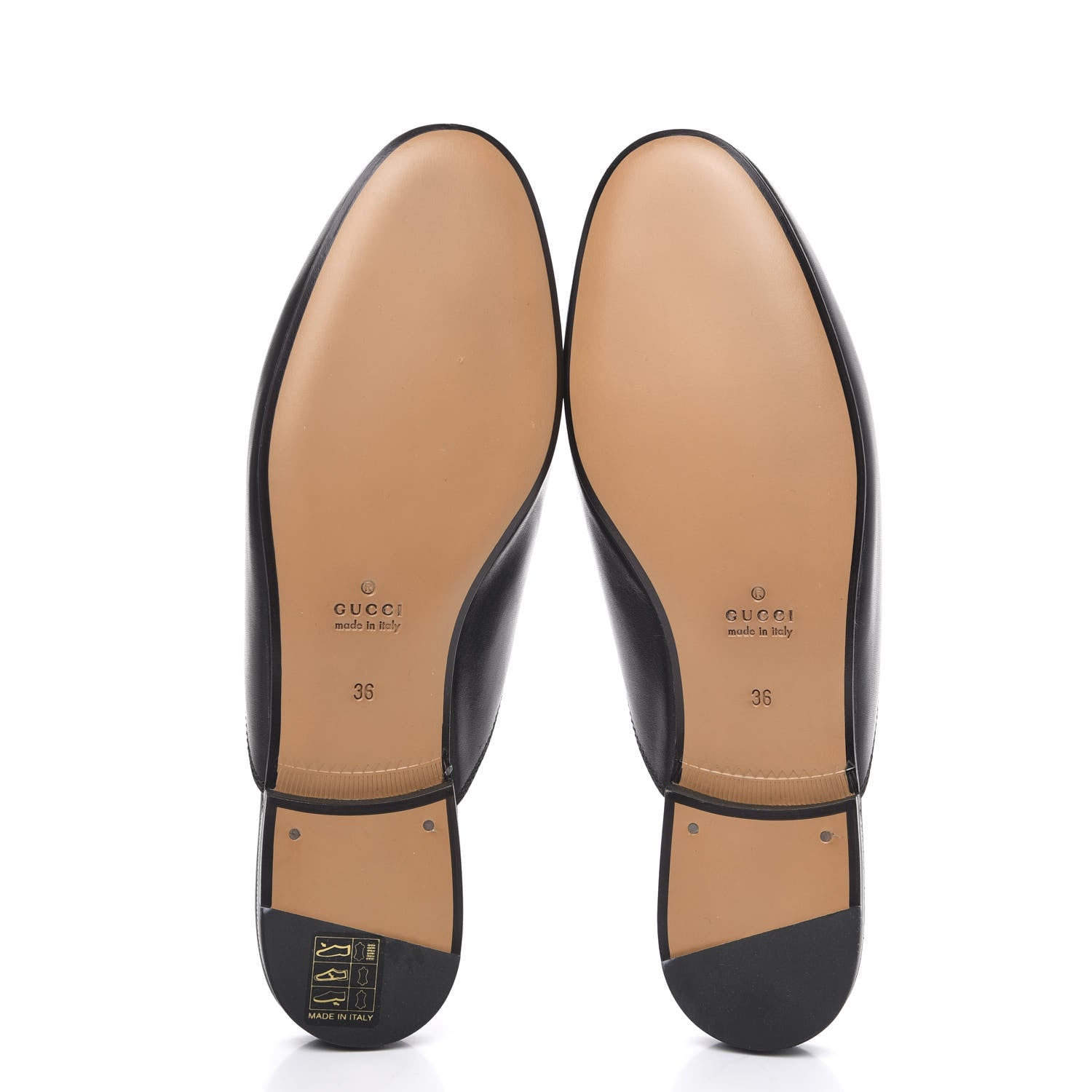 Gucci Calfskin Flower Embroidered Princetown Slippers 36 Black 5 of 9