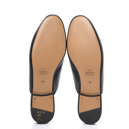 Gucci Calfskin Flower Embroidered Princetown Slippers 36 Black 5 of 9