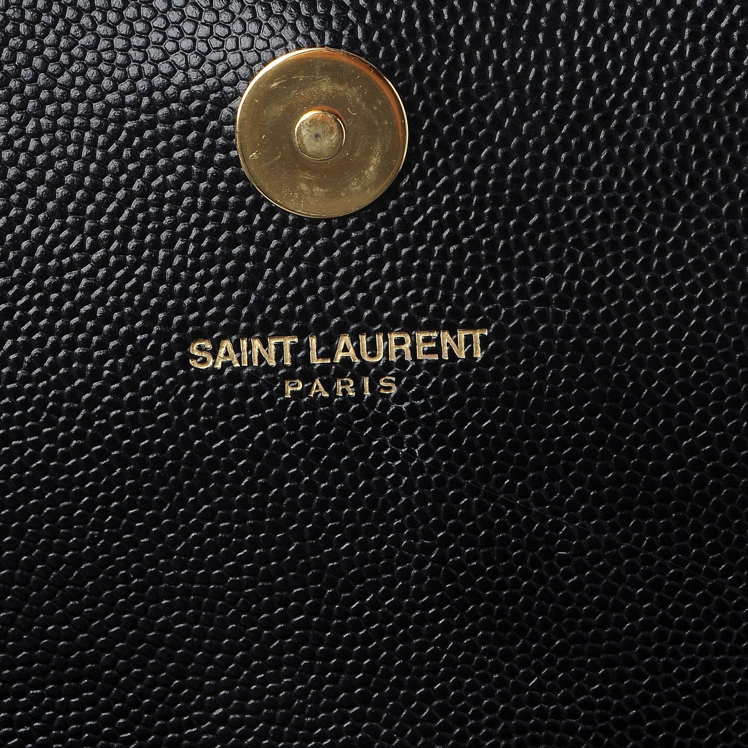 Saint Laurent Grain De Poudre Monogram Cassandre Clutch Black 6 of 7