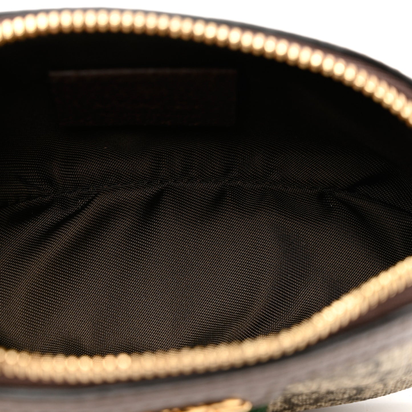 GG Supreme Monogram Web Ophidia Dome Key Pouch Beige New Acero