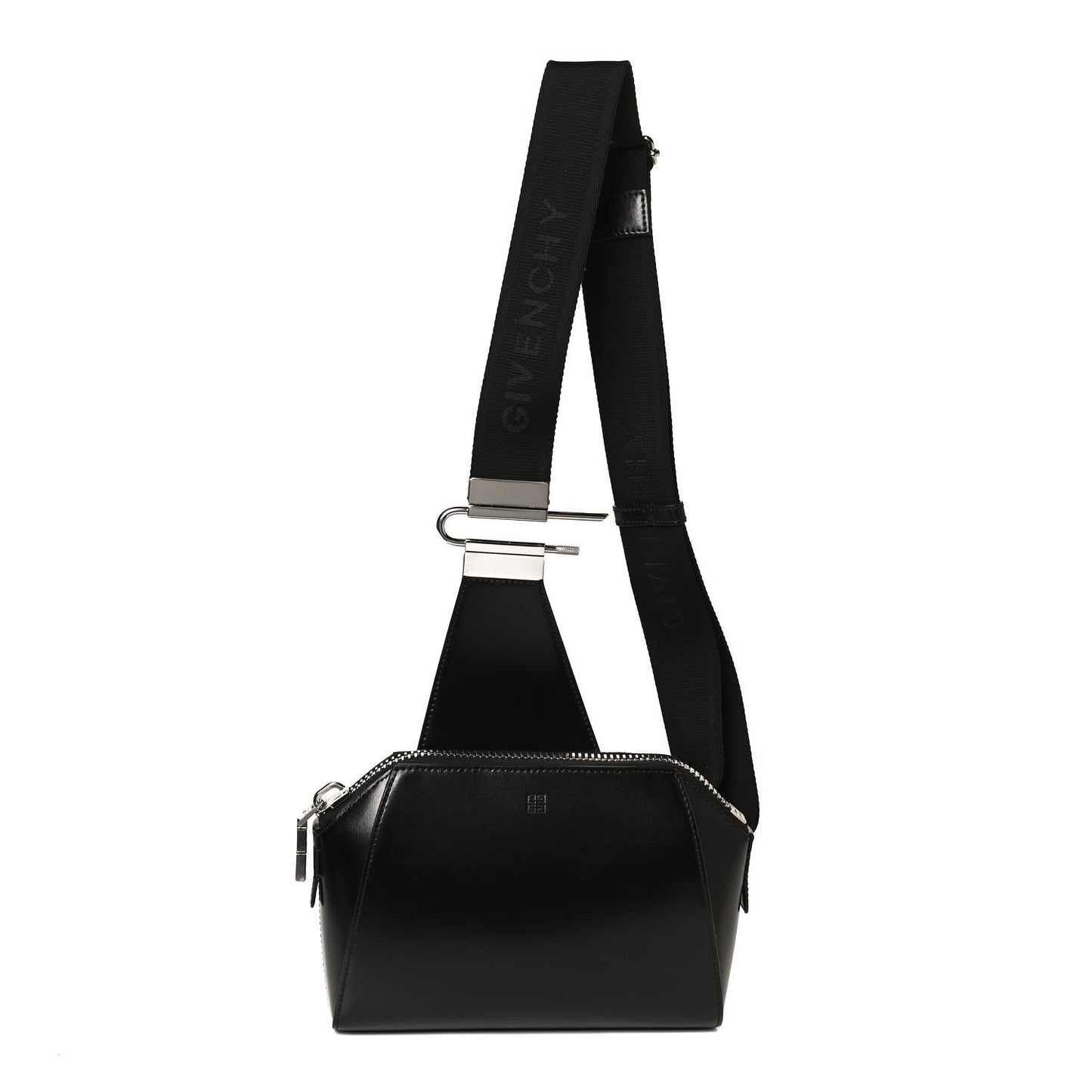 Box Calfskin Antigona U Crossbody Bag Black