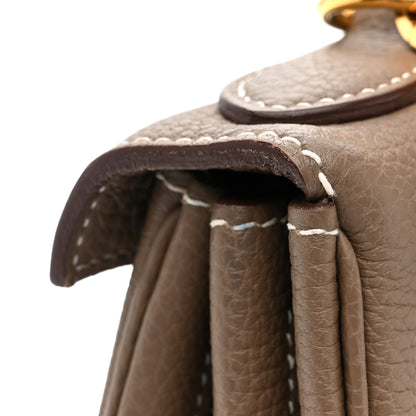 Hermes Togo Kelly Retourne 28 Etoupe 11 of 16