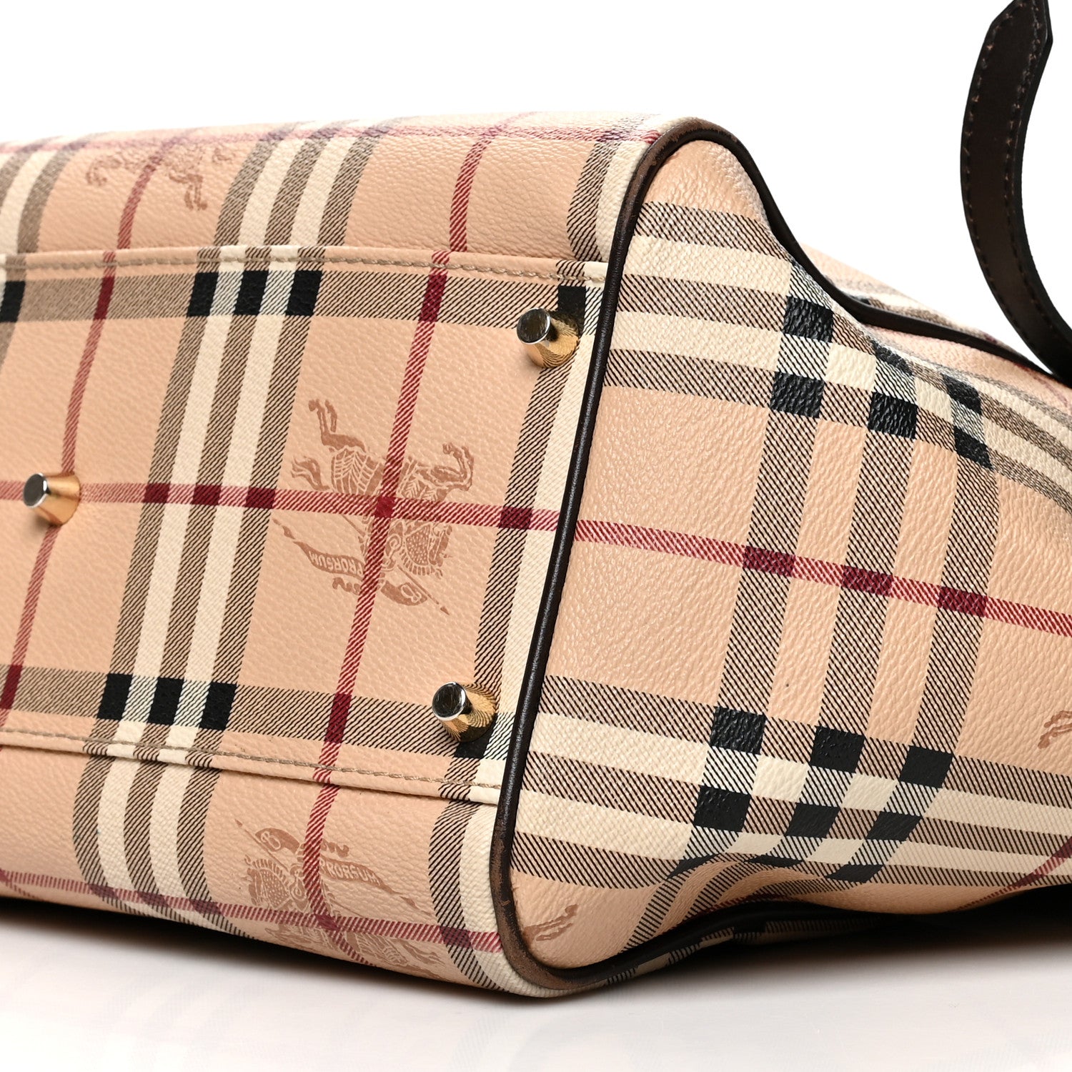 Burberry Haymarket Check Small Canterbury Tote Chocolate 10 of 12