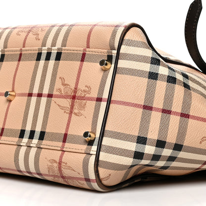 Burberry Haymarket Check Small Canterbury Tote Chocolate 10 of 12