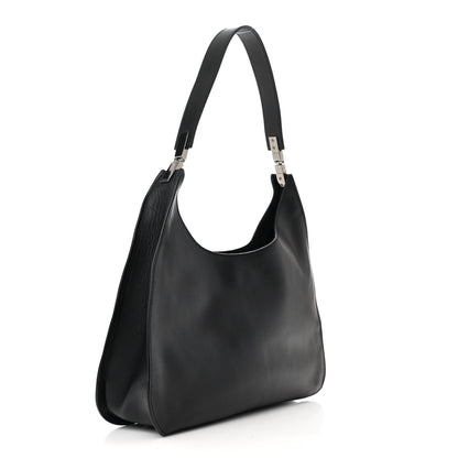 Gucci Calfskin Logo Hobo Bag Black 3 of 17
